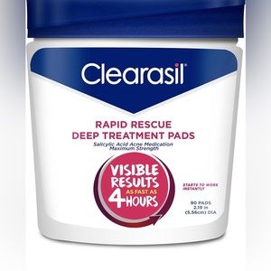CLEARASIL RAPID RESCUE DEEP TREATMENT PADS ACNE